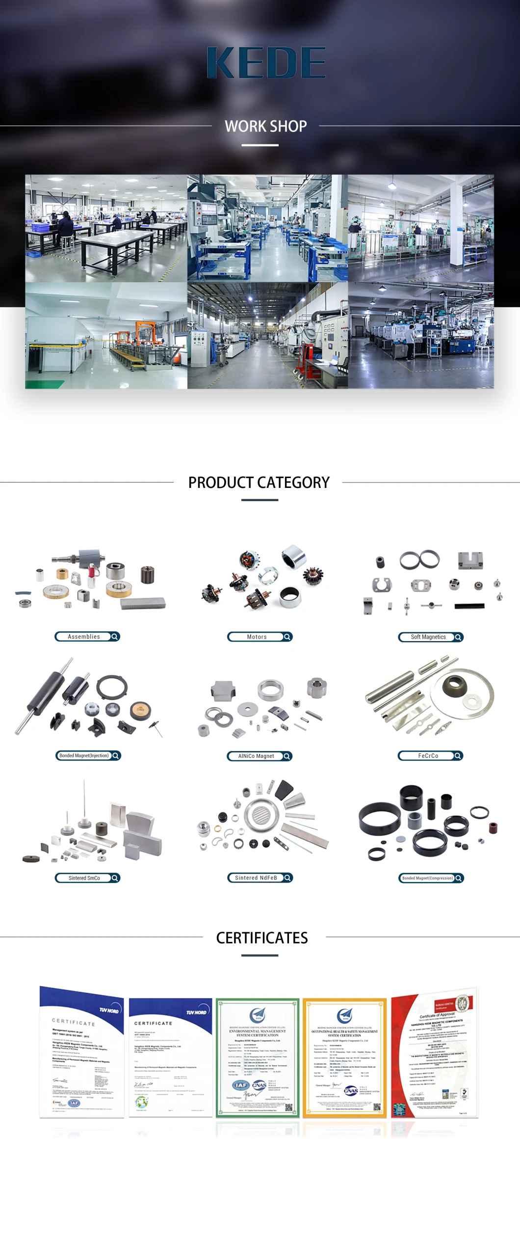 Hard Magnets Bonded Smfen Magnetic Magnet